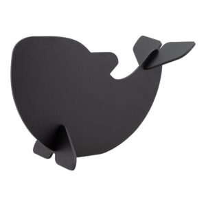 Tabla de scris Securit Silhouette 3D Whale 22x14 5x10cm include marker creta negru