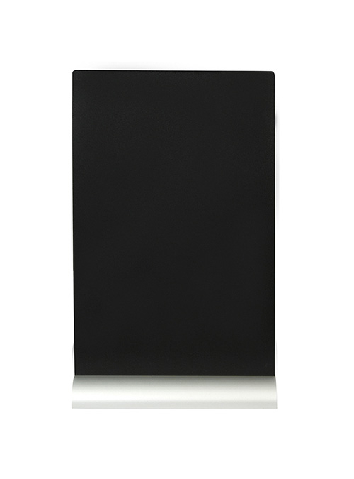 Tabla de scris Securit Silhouette A4 30 8x21x6cm baza aluminiu include marker creta negru