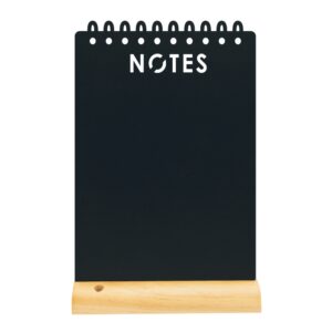 Tabla de scris Securit Silhouette Notes 34x21x6cm baza de lemn include marker creta negru