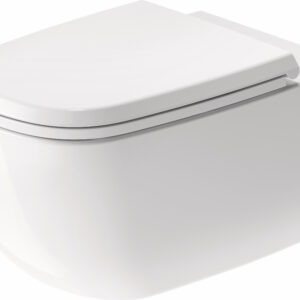 Vas WC suspendat Duravit Aurena Rimless 57x36.5cm HygieneGlaze Plus alb