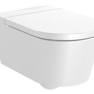 Vas WC suspendat Roca Inspira Round Rimless 370x560cm alb