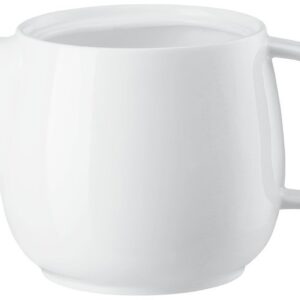 Vas servire ceai Arthur Krupp Neve 0.7 litri d 12cm alb