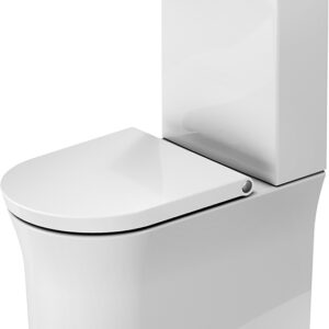 Vas wc Duravit White Tulip Rimless 37x65cm alb