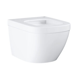 Vas wc suspendat Grohe Euro Ceramic Rimless Compact 37.4x49cm PureGuard fixare ascunsa alb