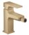 Baterie bideu Hansgrohe Metropol cu ventil push-open bronz periat