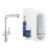 Baterie bucatarie Grohe Blue Home Duo cu dus extractibil pipa L sistem filtrare racire si carbonatare starter kit crom