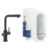 Baterie bucatarie Grohe Blue Home Duo cu dus extractibil pipa L sistem filtrare racire si carbonatare starter kit velvet black