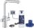 Baterie bucatarie Grohe Blue Pure Minta cu dus extractibil sistem filtrare S starter kit crom