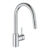 Baterie bucatarie Grohe Eurosmart Cosmopolitan cu dus extractibil dual spray pipa C crom