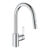 Baterie bucatarie Grohe Get cu dus extractibil dual spray pipa C crom