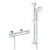 Baterie dus termostatata Grohe Grohtherm 800 cu set de dus Tempesta cu bara 600mm crom