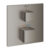 Baterie dus termostatata Grohe Grohtherm Cube cu 1 functie montaj incastrat necesita corp ingropat brushed hard graphite