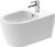 Bideu suspendat Duravit ME by Starck 37x57cm WonderGliss alb alpin