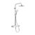 Coloana de dus Duravit C.1 Shower System Shelf 1050 cu baterie termostatata MinusFlow 94cm crom