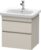 Dulap baza Duravit DuraStyle 58×44.8cm 2 sertare cu inchidere lenta taupe mat