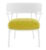 Fotoliu Kartell A.I. Lounge design Philippe Starck cadru alb perna Boucle Yellow