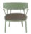 Fotoliu Kartell A.I. Lounge design Philippe Starck cadru gri perna Boucle Grey