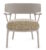 Fotoliu Kartell A.I. Lounge design Philippe Starck cadru gri perna Texture Hazelnut