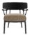 Fotoliu Kartell A.I. Lounge design Philippe Starck cadru negru perna Boucle Taupe