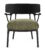 Fotoliu Kartell A.I. Lounge design Philippe Starck cadru negru perna Texture Green