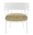 Fotoliu Kartell A.I. Lounge design Philippe Starck cadru verde perna Texture Yellow