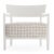 Fotoliu Kartell Cara Mat design Philippe Starck & Sergio Schito cadru alb perna Fancy White-Beige