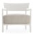 Fotoliu Kartell Cara Mat design Philippe Starck & Sergio Schito cadru alb perna Solid White-Beige