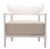 Fotoliu Kartell Cara Outdoor design Philippe Starck & Sergio Schito cadru Ivory perna Beige