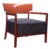 Fotoliu Kartell Cara Outdoor design Philippe Starck & Sergio Schito cadru Rust perna Blue-Orange