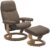 Fotoliu cu taburet Stressless Consul Classic M cadru Oak tapiterie piele Batik Mole