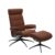 Fotoliu cu taburet Stressless London Star M cu tetiera ajustabila cadru negru mat tapiterie piele Paloma Copper