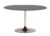 Masa Kartell Thierry XXL Round design Piero Lissoni 130x130x72cm baza metal blat sticla gri