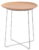 Masuta Kartell Al Wood design Philippe Stark d40cm h45.5cm frasin baza crom lemn deschis