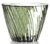 Masuta Kartell Sparkle design Tokujin Yoshioka diametru 45cm h 35cm verde salvie transparent