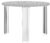 Masuta Kartell T-Table design Patricia Urquiola 50cm h 36cm transparent