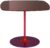 Masuta Kartell Thierry design Piero Lissoni 50x50x40cm baza metal blat sticla burgundy