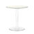 Masuta Kartell Tip Top Piano design Philippe Starck & Eugeni Quitllet top sticla d48cm h50cm outdoor alb