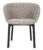 Scaun Kartell Charla Antibes design Patricia Urquiola cadru negru tapiterie Beige