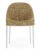 Scaun Kartell Eleganza Ela design Philippe Starck cadru alb tapiterie Melange Mustard