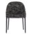 Scaun Kartell Eleganza Ela design Philippe Starck cadru negru tapiterie Melange Black