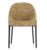 Scaun Kartell Eleganza Ela design Philippe Starck cadru negru tapiterie Melange Mustard