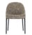 Scaun Kartell Eleganza Ela design Philippe Starck cadru negru tapiterie Melange Taupe