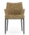 Scaun Kartell Eleganza Nia Design Philippe Starck cadru negru tapiterie Melange Mustard