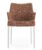 Scaun Kartell Eleganza Nia design Philippe Starck cadru alb tapiterie Melange Rust