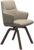 Scaun Stressless Mint v2 Low D200 L cu brate cadru walnut tapiterie Calido Light Beige