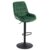 Scaun de bar reglabil din catifea ABS 145 verde