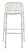 Scaun exterior Kartell Hiray design Ludovica & Roberto Palomba h 96cm verde salvie