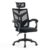 Scaun gaming negru din mesh, ergonomic si rabatabil OFF 434