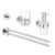 Set 4 accesorii baie Grohe Essential Master 4-in-1 40846001 crom