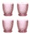 Set 4 pahare apa Villeroy & Boch Boston Tumbler roz 100mm 0 33 litri